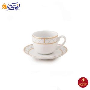 سرویس چای خوری چینی زرین ایتالیا اف طرح رومانا 12 پارچه