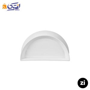 جای دستمال کاغذی چینی زرین Zi فرم اس 15 سفید