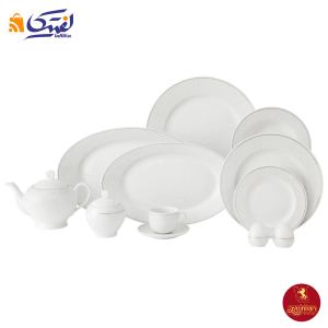 سرویس چینی زرین ایتالیا اف کلارا پلاس 12 نفره 74 پارچه