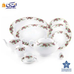 سرویس چینی یاسمن ایتالیا اف 76 بیدگل مینیاتور اکو