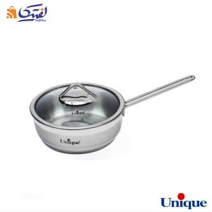 تابه استیل تک دسته یونیک سایز 20 UN-9941 درب دار