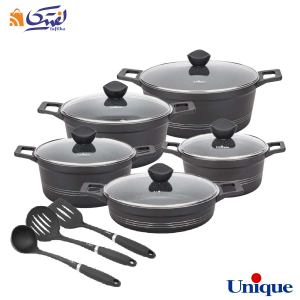 سرویس قابلمه گرانیتی یونیک 13 پارچه کلاسیک نوک مدادی UN-7816