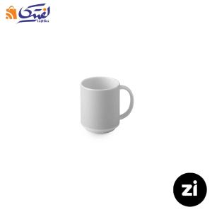 فنجان شیر شکلات چینی زرین Zi فرم اس پاستل طوسی 140