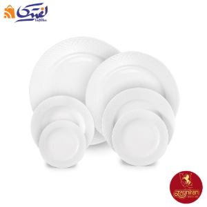 سرویس 26 پارچه سفید چینی زرین رادیانس 6 نفره