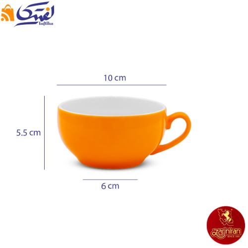فنجان کاپوچینو نارنج ایتالیا