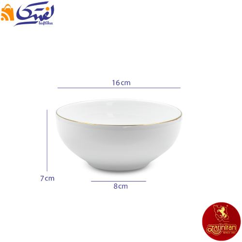 سرویس 13 پارچه پیاله لب طلایی