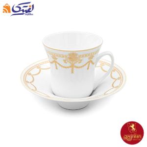 سرویس چای خوری چینی زرین شهرزاد طرح رکسان 12 پارچه