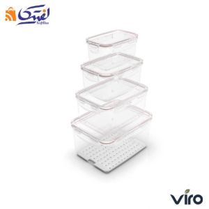 سرویس ظروف فریزری ویرو  ایزی لاک 8 پارچه