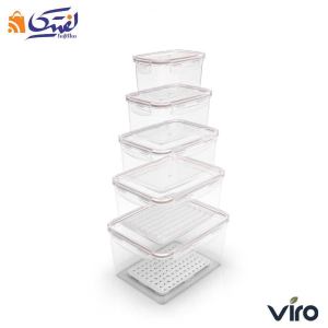 ظرف فریزری ایزی لاک ویرو مستطیل 10 پارچه