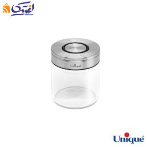 ظرف ادویه 7.5 سانتیمتر شیشه ای درب استیل یونیک UN-1728