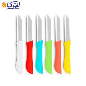 چاقو میوه خوری 6 عددی اره ای کد A065