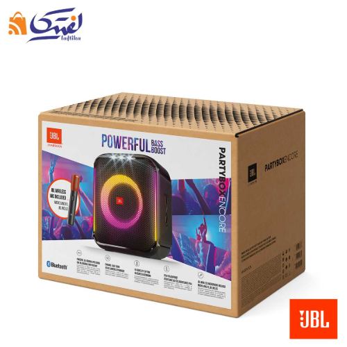 جعبه بسته بندی اسپیکر بلوتوثی قابل حمل جی بی ال مدل Partybox Encore Essential