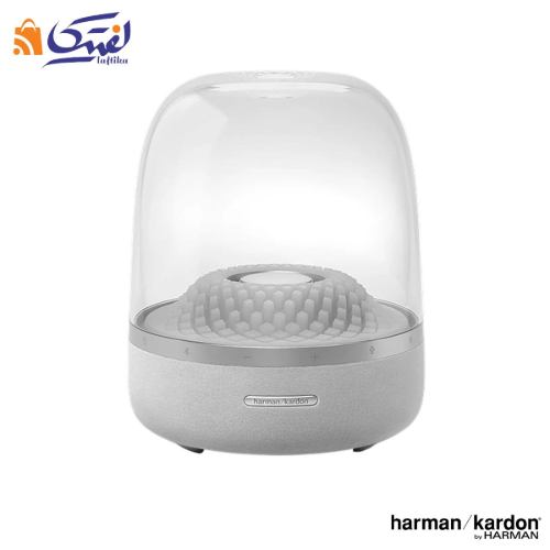 اسپیکر بلوتوثی خانگی هارمن کاردن مدل Aura Studio 4 رنگ طوسی نقره ای