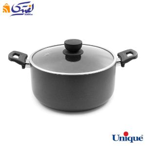 قابلمه سایز 28 یونیک کف گرانیت طوسی تیره UN-8110
