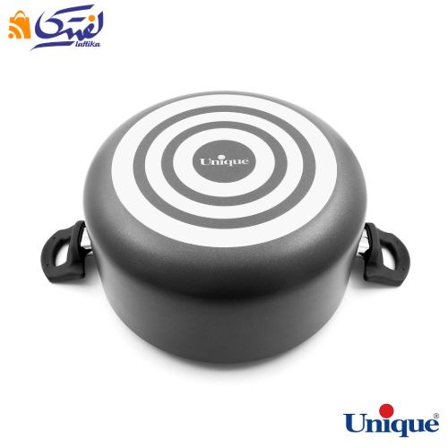 خرید قابلمه سایز 32 یونیک کف گرانیت طوسی تیره UN-8112