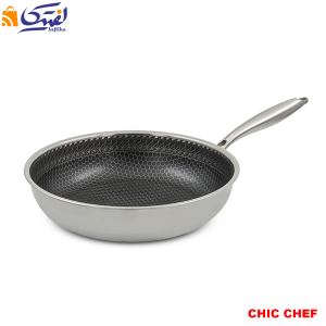 تابه استیل کربنی تک دسته چیک چف مدل CC8161-30
