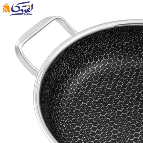 خرید تابه استیل کربنی CC8163-24 دو دسته چیک چف