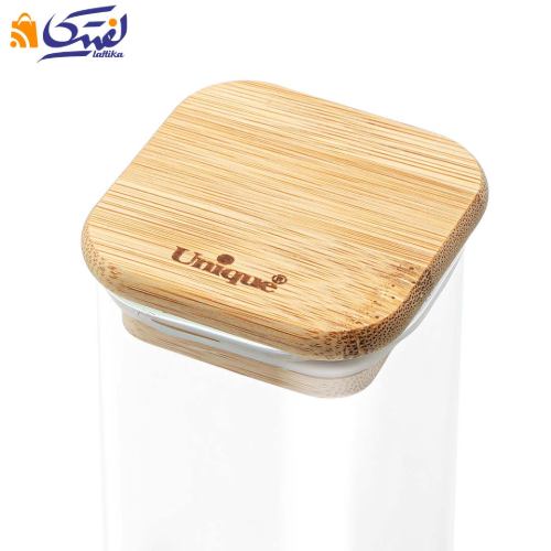 قیمت جا ادویه یونیک درب چوبی 6 سانتی متر UN-1770