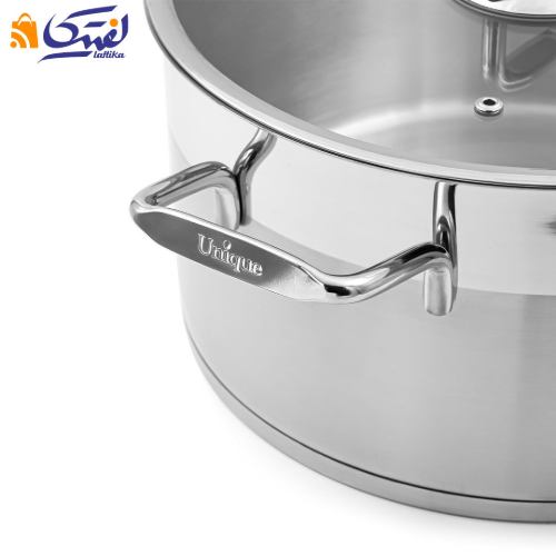 قیمت قابلمه استیل یونیک UN-9906 سایز 24 طرح فلت