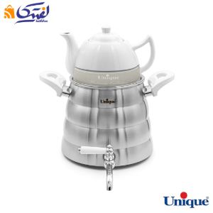 کتری و قوری یونیک UN-7250 شیر دار استیل 4 لیتری دسته کالیت نسوز