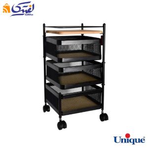 سبد سیب زمینی و پیاز 3 طبقه کلاسیک توری مربع یونیک UN-2960