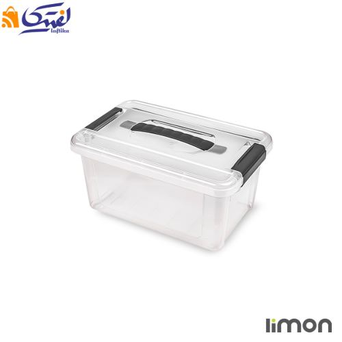 ظرف نظم دهنده دسته دار مستطیل 5 لیتر لیمون 2396
