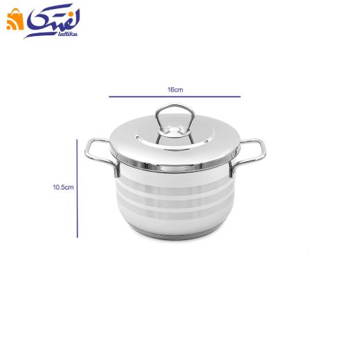 ابعاد قابلمه استیل کارکموس A1916 Pro سایز 16