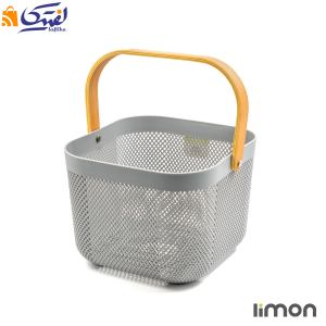 سبد مربع دسته چوبی لیمون 2423