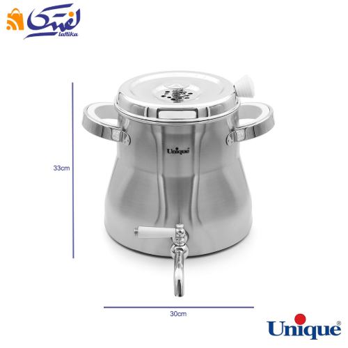 ابعاد کتری و قوری 5.5 لیتر شیردار 6 ضلعی یونیک UN-7255