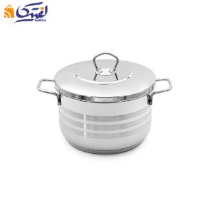 قابلمه استیل کارکموس سایز 22 مدل A-1916 PRO درب استیل