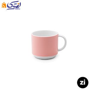 فنجان قهوه خوری چینی زرین Zi فرم اس پاستل صورتی سایز 6