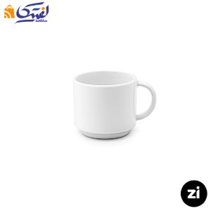 فنجان قهوه خوری چینی زرین Zi فرم اس 6 سفید