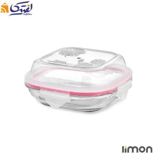 ظرف شیشه ای سرو و نگهداری دربدار لیمون