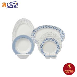 سرویس غذاخوری نیلوانا چینی زرین ایتالیا اف 6 نفره 28 پارچه