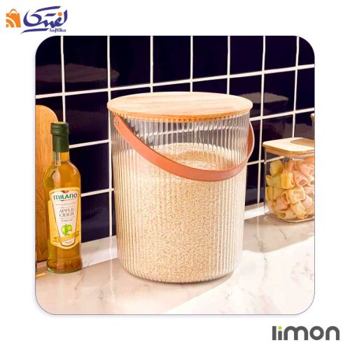 سطل برنج درب چوبی لیمون