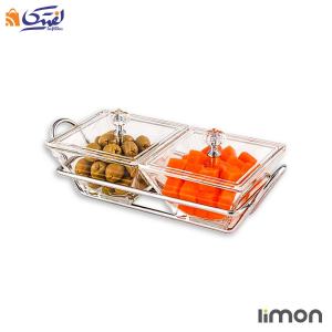 اردورخوری شیشه ای لیمون مربع 2 خانه 2106
