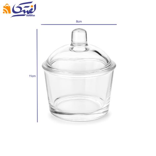 قیمت قندان شیشه ای ساده آراد کد 1-1853