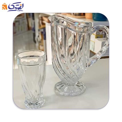 سرویس 7 پارچه پارچ و لیوان بلور