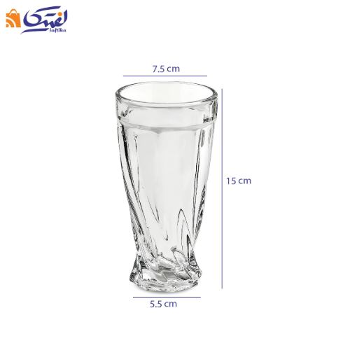 سرویس 7 پارچه پارچ و لیوان بلور تولیپ چین