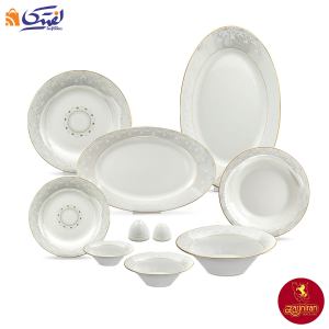 سرویس چینی زرین شهرزاد سینره 6 نفره 35 پارچه
