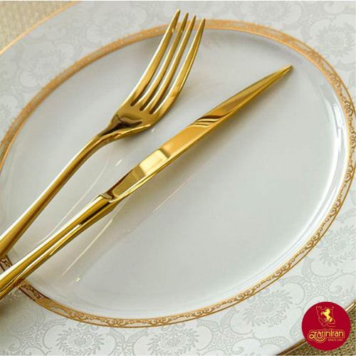 دیس چینی زرین ایتالیا اف طرح هدیه طلایی