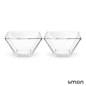 پسته خوری شیشه ای 2 عددی لیمون 2494