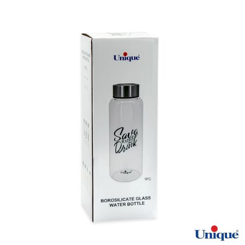 بطری شیشه ای متوسط درب استیل