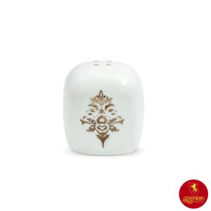 نمکپاش چینی زرین کواترو طرح مونت کارلو پلاتینی