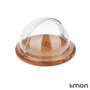 ظرف سرو کیک بزرگ پایه چوبی 2468