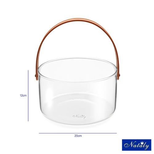 ابعاد ظرف پذیرایی پیرکس دسته پلاستیک کد CH-C0900