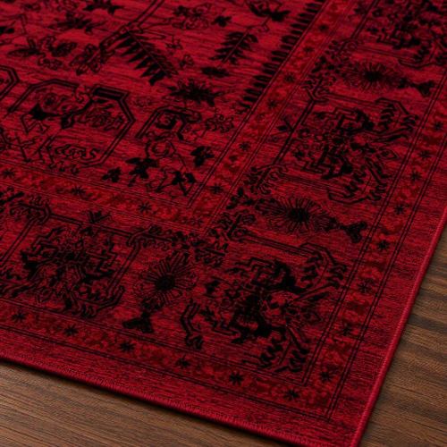 تراکم فرش عشایری لاکی افشان رزالین کالکشن ریماز A3090-3