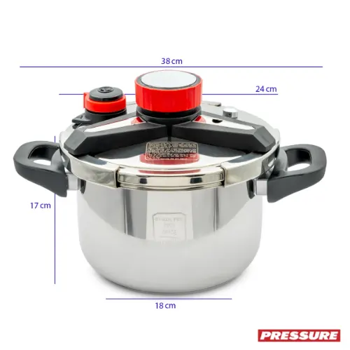 زودپز Pressure استیل 22 سانت 6 لیتر