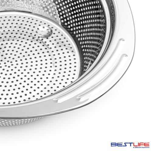قیمت آبکش استیل گرد دسته دار سایز 29 بست لایف BS6629