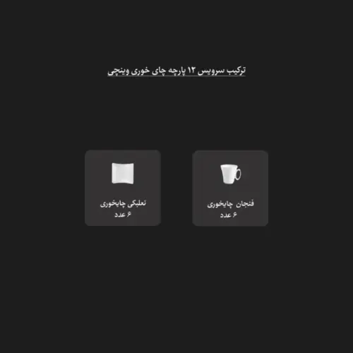 خرید اقساطی سرویس چایخوری وینچی چینی زرین